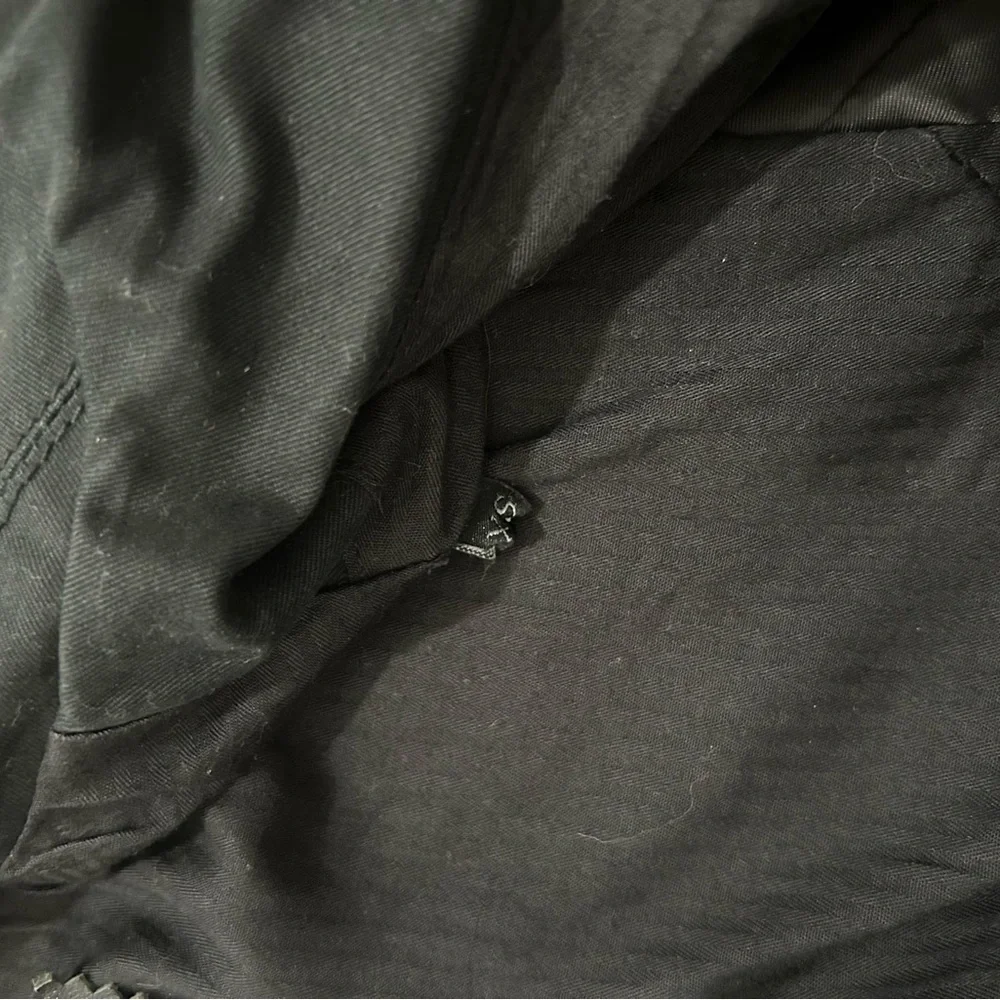 Diesel Black Leather Sleeved Moto Jacket - Picture 4 of 4